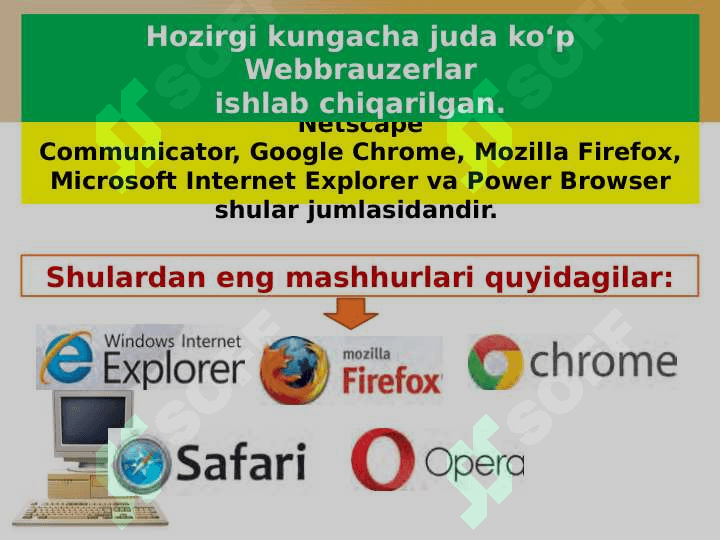 Internetda ishlashni ta’minlovchi dasturlar 4