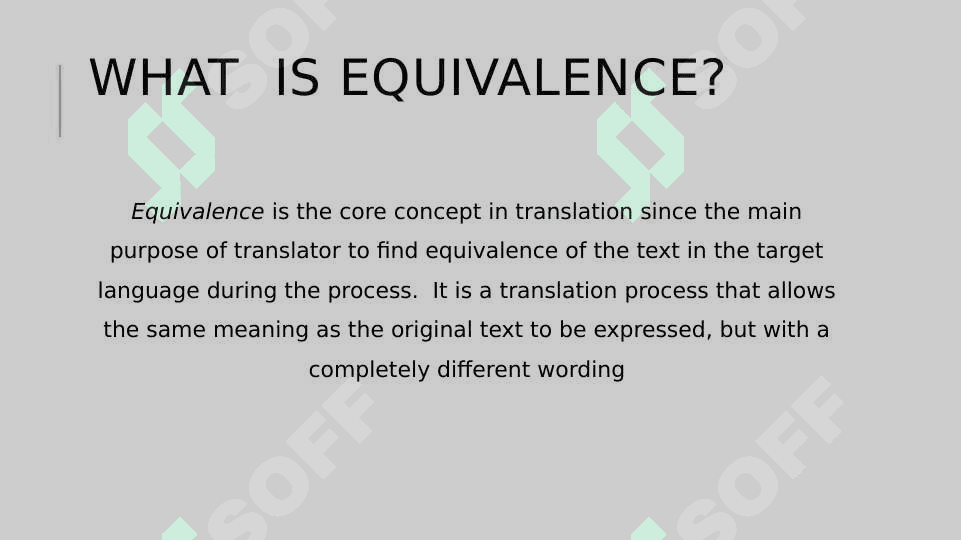 EQUIVALENCE IN TRANSLATION 2