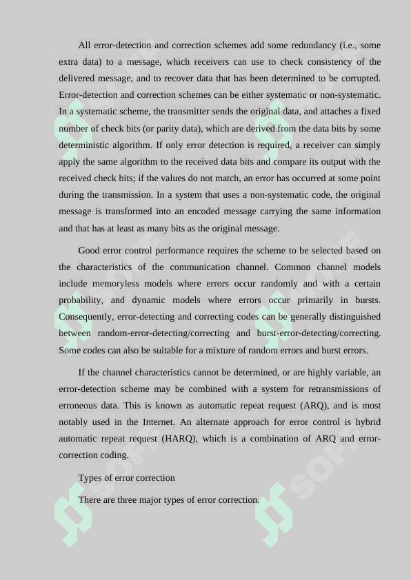 Error correction 3