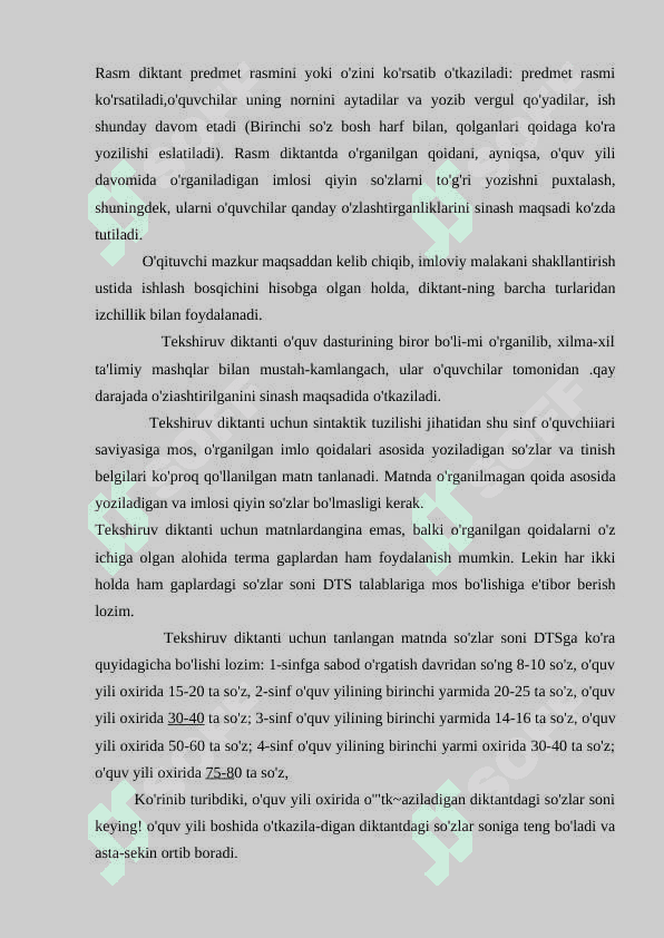IMLOVIY JIHATDAN TAHLIL KOʻRINISHIDAGI YOZMA ISHLARNI BAJARISH 7