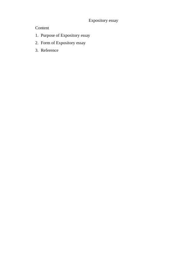 Expository essay