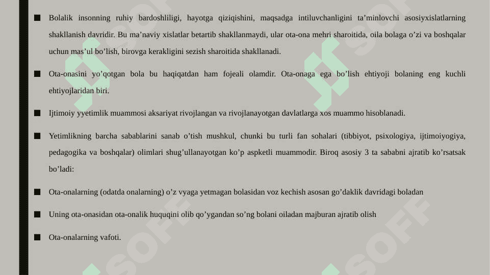 Ota Onalar qaramogida bolmagan bolalar bilan olib boriladigan ijtimoiy pedagogik faoliyat 4