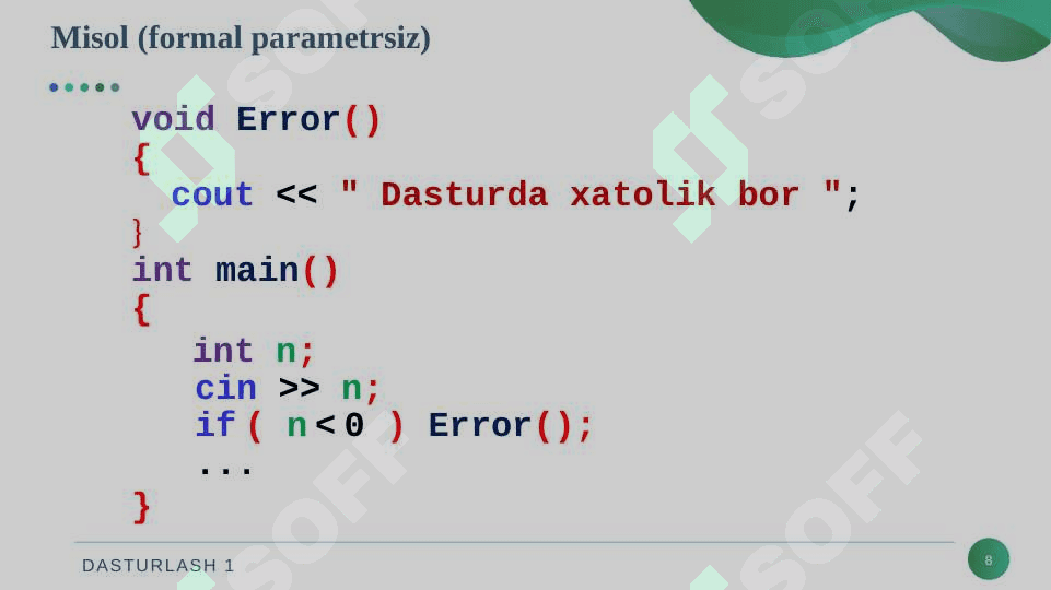 Python dasturlash tilida funksiyalar bilan ishlash 8