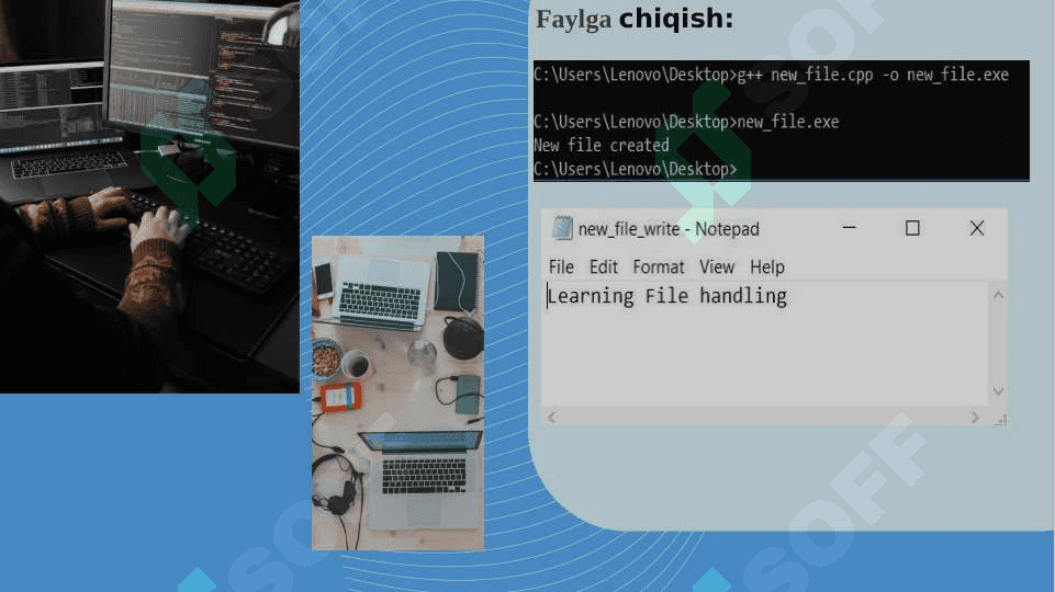 C++ dasturlash tilida fayllar bilan ishlash 7