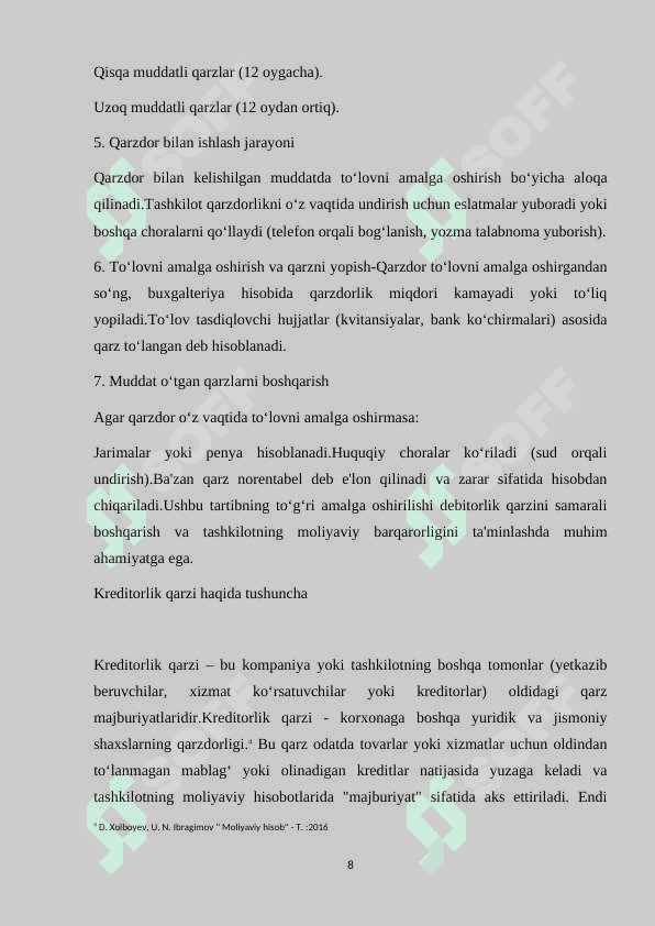 Kurs ishi 8
