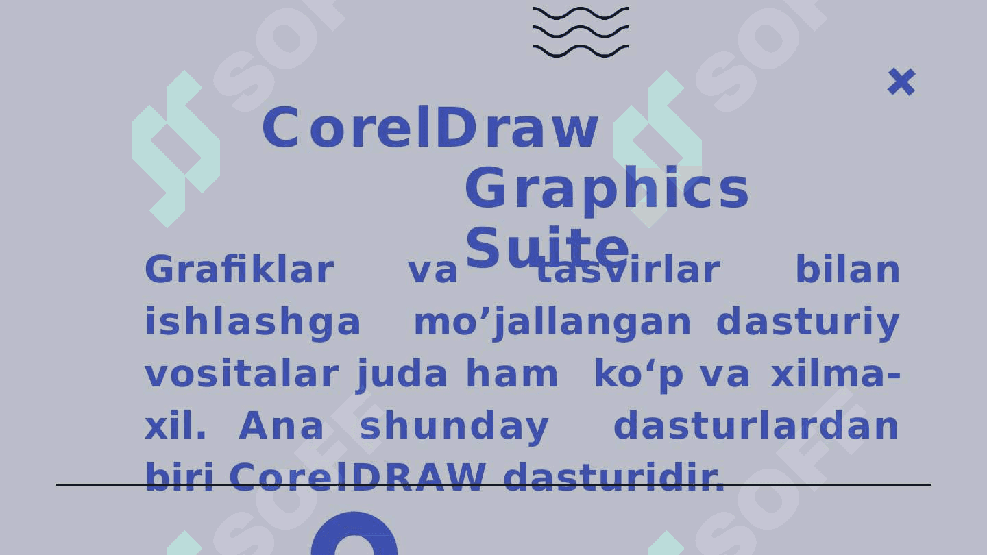Corel Draw Suite Graphics X5 versiyaning dasturiy taʼminoti 6