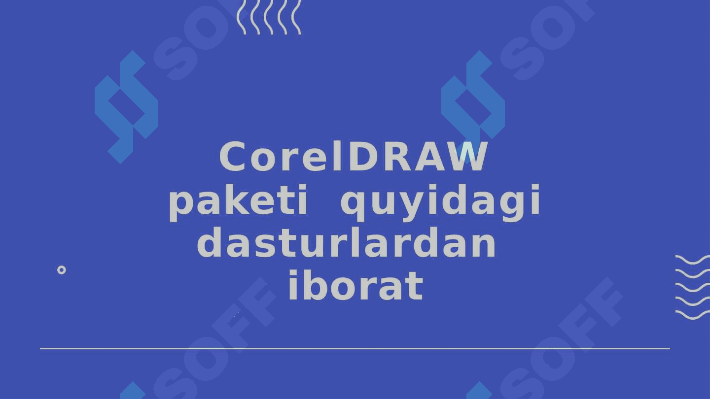 Corel Draw Suite Graphics X5 versiyaning dasturiy taʼminoti 8