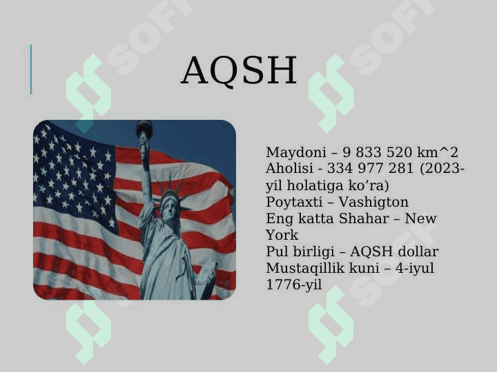 AQSH davlatining makroiqtisodiy ko'rsatkichlari tahlili 2
