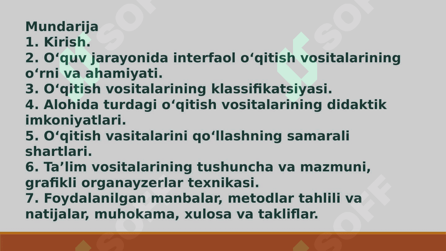 INTERFAOL O’QITISH VOSITALAR 3