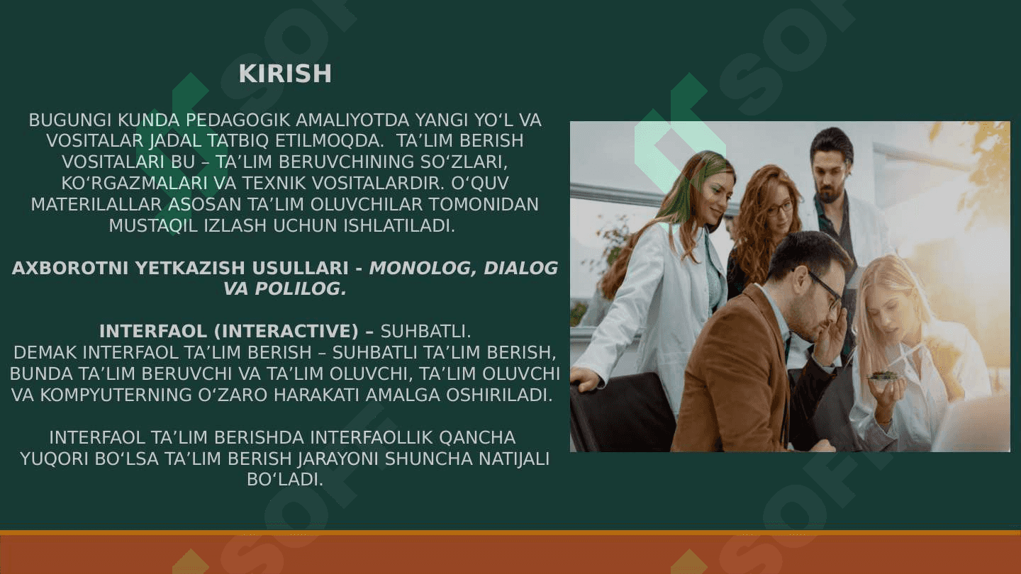 INTERFAOL O’QITISH VOSITALAR 4