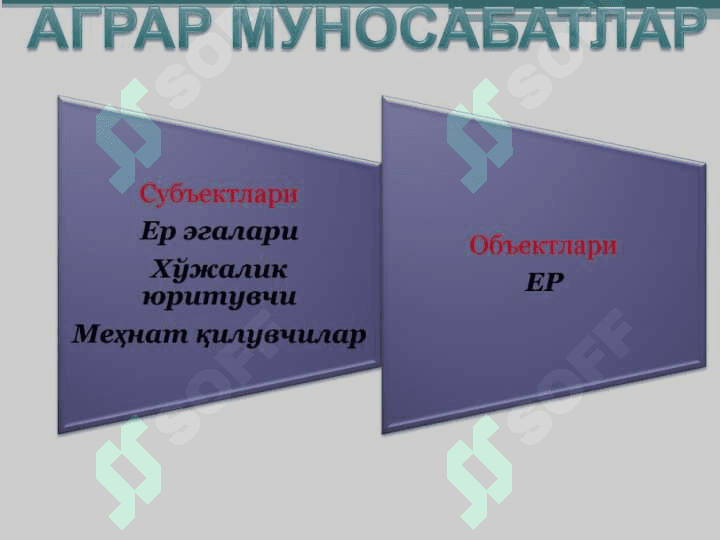 Аграр муносабатлар ва агробизнес. 4