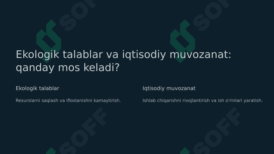 Hududlar iqtisodiy taraqqiyotining ekologik jihatlari va tabiatdan foydalanishning mintaqaviy muammolari 6