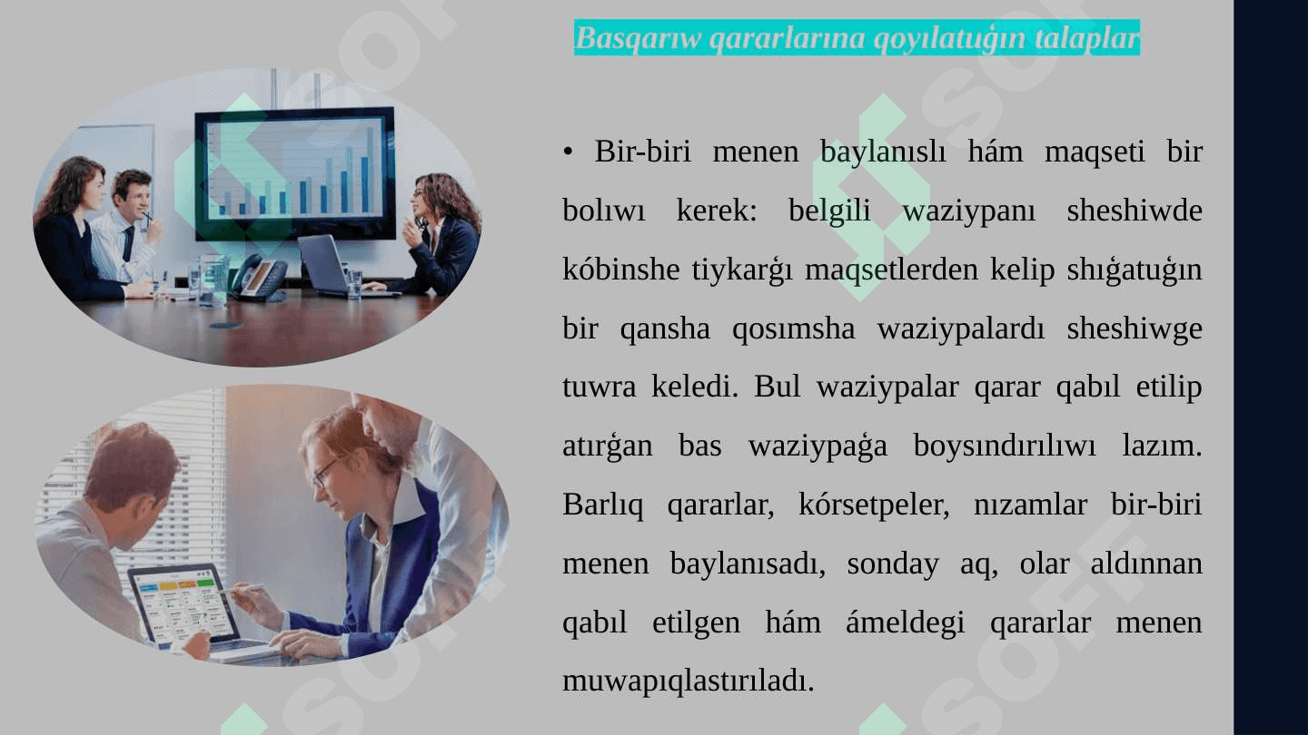 Menedjmentte qararlar qabıl etiw 7