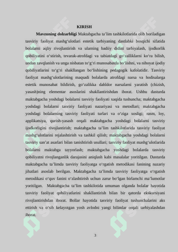 TURLI YOSHDAGI BOLALAR GURUHIDA TASVIRIY FAOLIYATNI TASHKIL ETISH 3