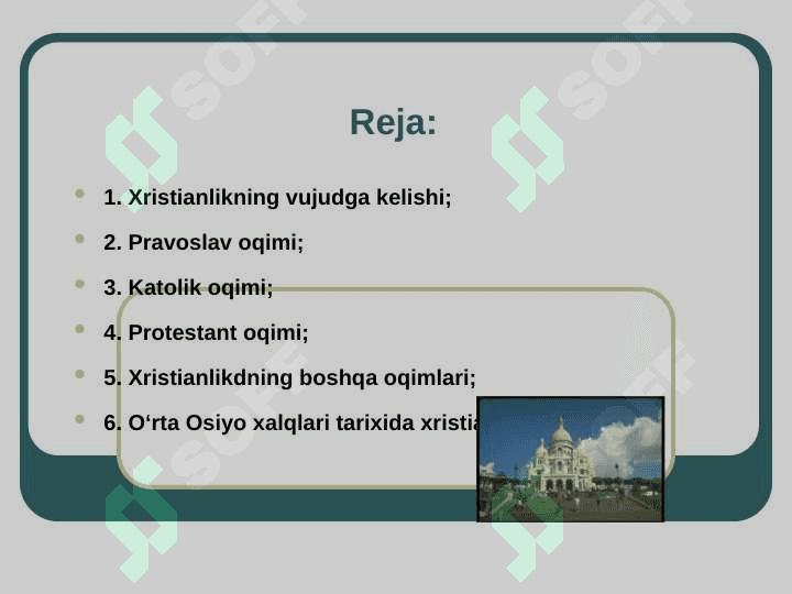 Xristianlik dini oqimlari 2