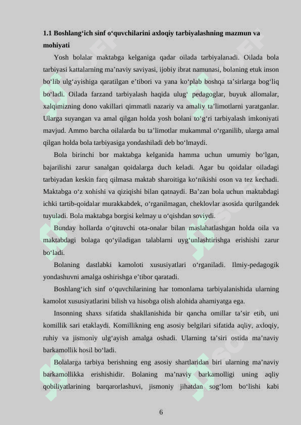 O‘quvchilarni tarbiyalashda rivoyat va hadislardan foydalanish 6