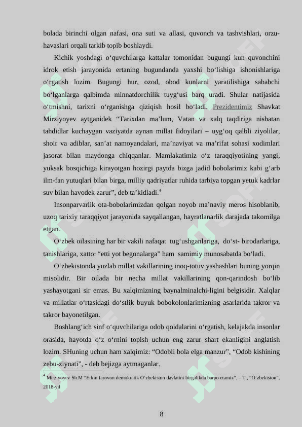 O‘quvchilarni tarbiyalashda rivoyat va hadislardan foydalanish 8