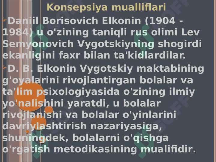 D.B.Elkonin va V.V.Davydov tomonidan ishlab chiqilgan rivojlantiruvchi ta’lim 3