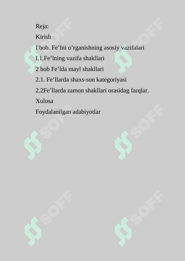 O’zbek tilida fe’l zamonlari taraqqiyoti. 2