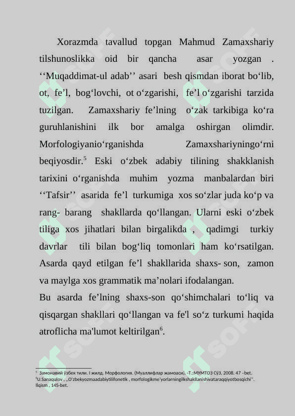 O’zbek tilida fe’l zamonlari taraqqiyoti. 6