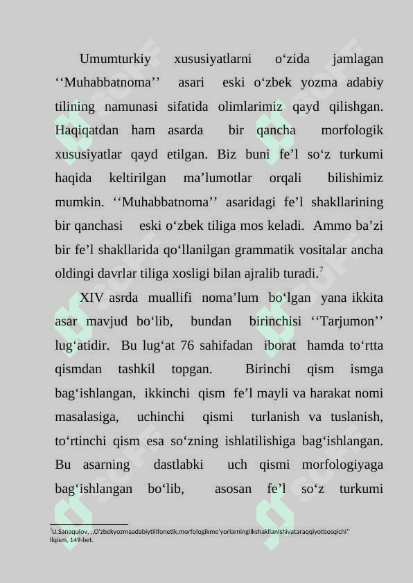 O’zbek tilida fe’l zamonlari taraqqiyoti. 7