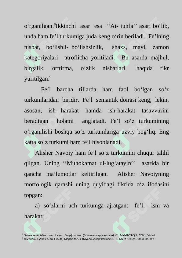 O’zbek tilida fe’l zamonlari taraqqiyoti. 8