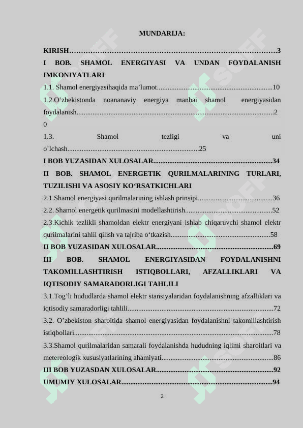 Shamol energiyasi qurilmalaridan foydalanish 2