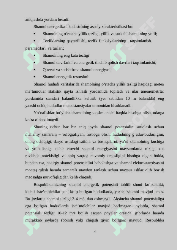 Shamol energiyasi qurilmalaridan foydalanish 4