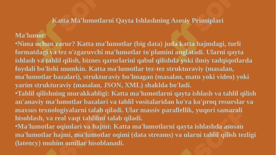 Katta ma'lumotlarni qayta ishlash texnologiyalari 3