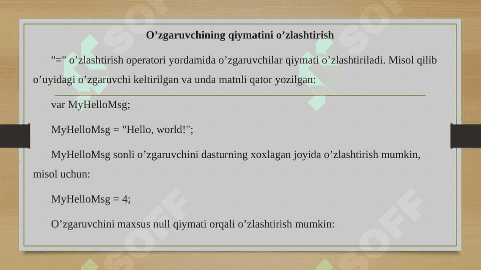 JavaScript funksiyalari va obyektlari 5