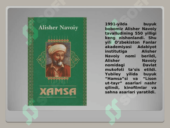 Mustaqillik yillarida O’zbekistondagi ma’naviy va madaniy taraqqiyot. 6