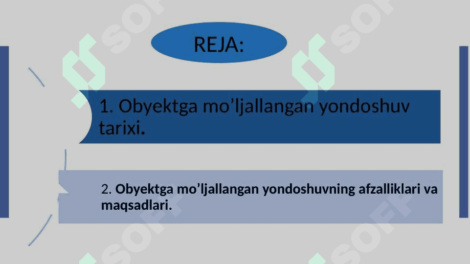 Obyektga yo'naltirilgan dasturlash asoslari 2