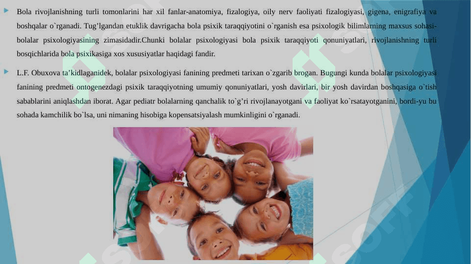 BOLALAR PSIXOLOGIYASI VA PSIXODIAGNOSTIKASI O'QUV FANI SIFATIDA 2 6