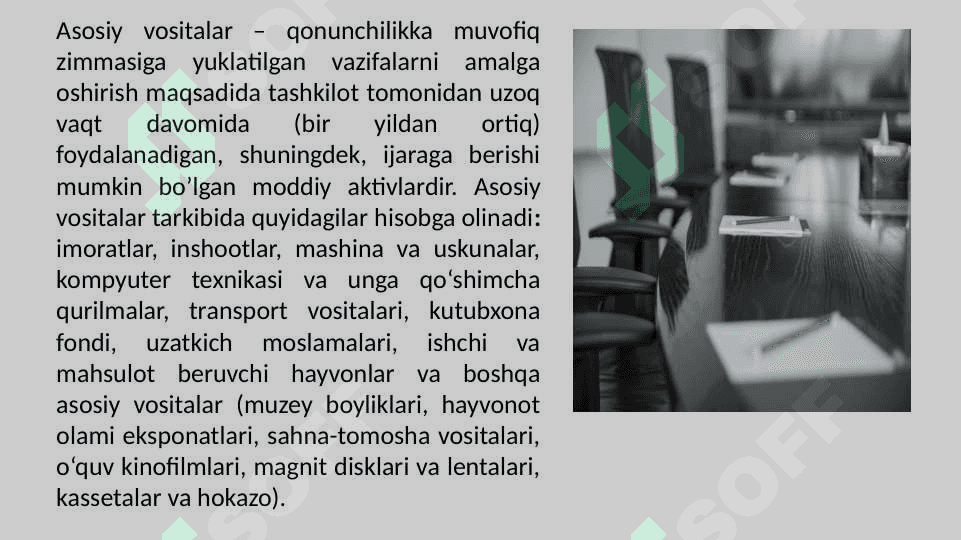 ASOSIY FONDLARNING TARKIBI VA TUZILMASI. 2
