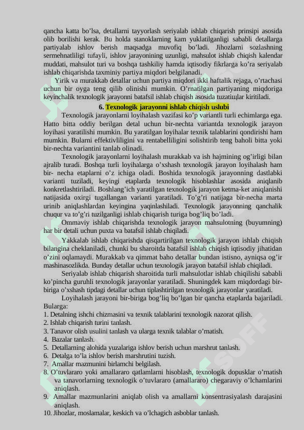 Texnologik jarayon hujjatlarini rasmiylashtirish 4