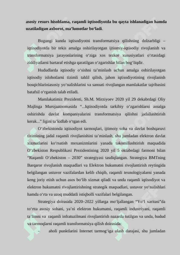 O'zbekiston iqtisodiyotning raqamli transformatsiyasi 3