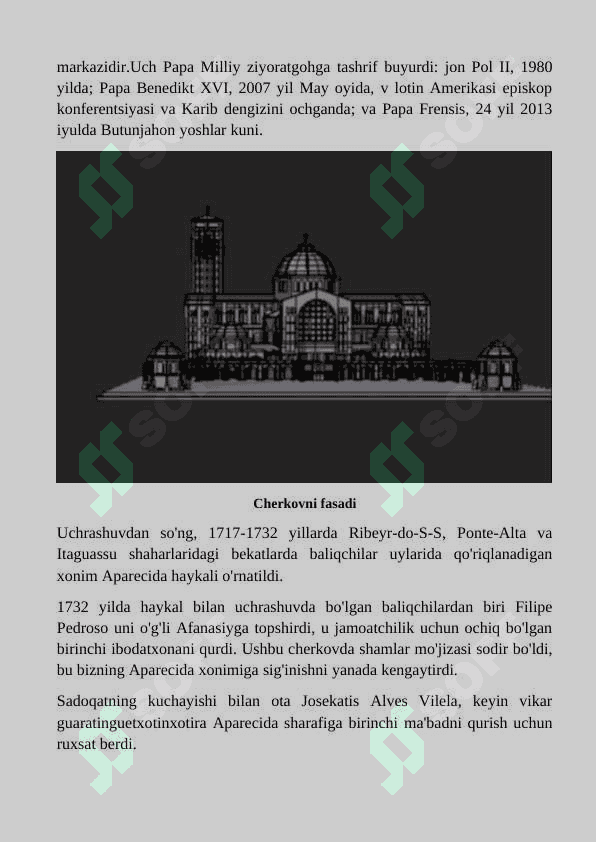 Aparesida ayolimiz sobori, Braziliya 3