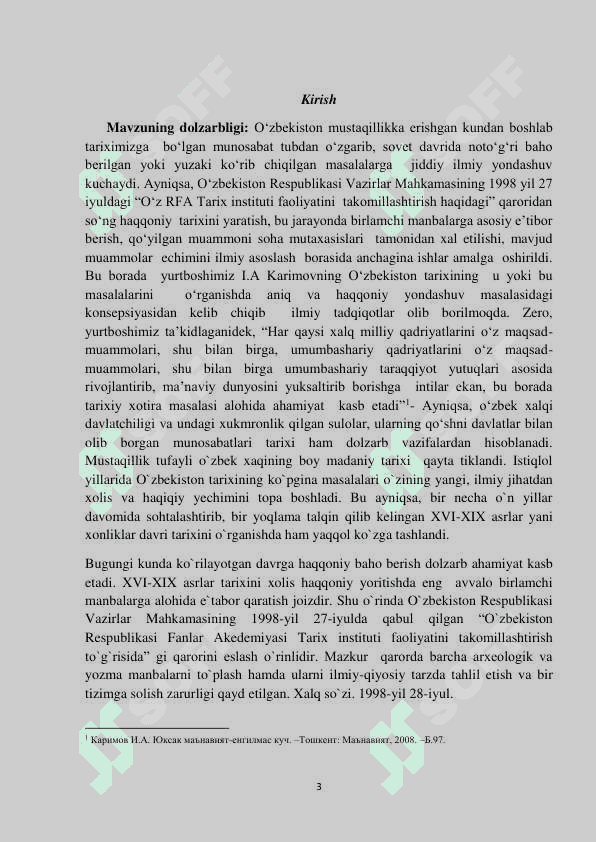 XVI-XIX asrlar O`rta Osiyo xalqlari tarixi rus va yevropa manbalarida 2