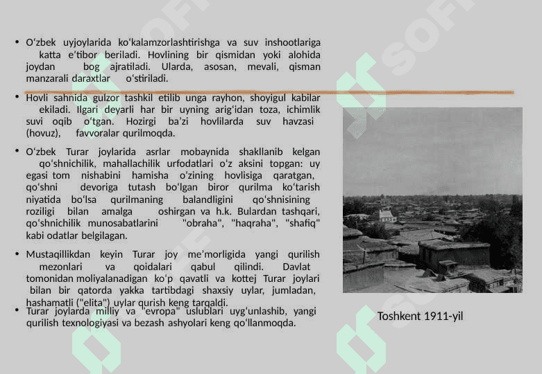 XIX-XX asrlarda an'anaviy turar uy-joylar konstruksiyalari 7