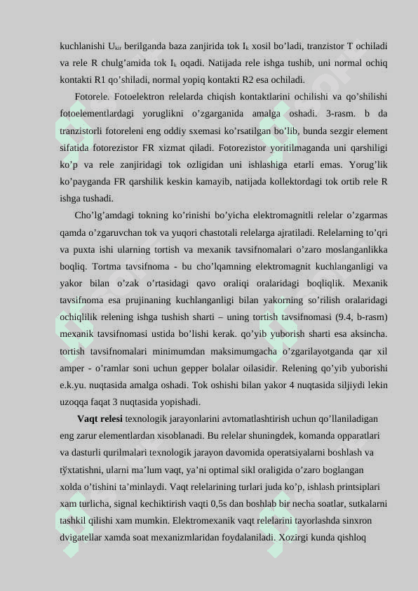 Elektromagnitli rele konstruktiv tuzilishi. Qutblangan rele, vaqt, issiqlik relelari 3