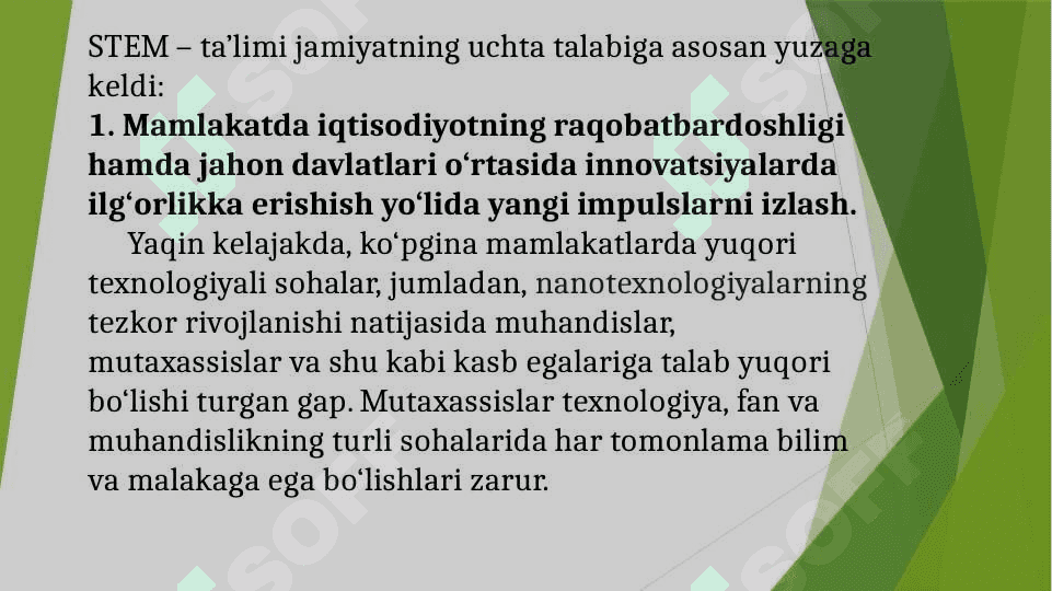 BOSHLANG`ICH TA’LIMDA STEAM TA’LIM TEXNOLOGIYASI 3