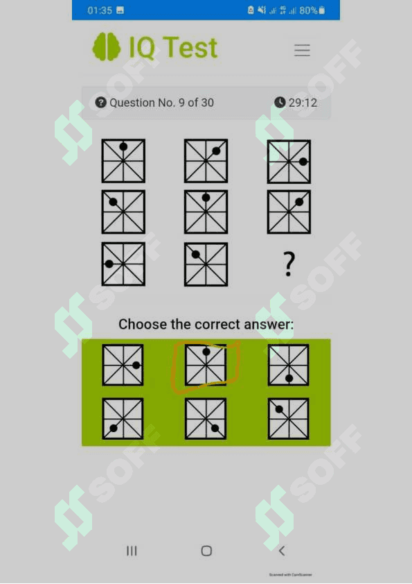 ARGOS IQ test javoblari 7