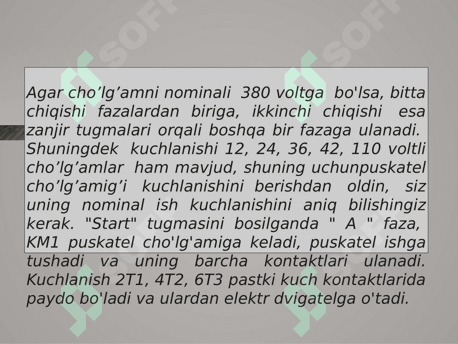 Asinxron divigatelni boshqarish usullari 8