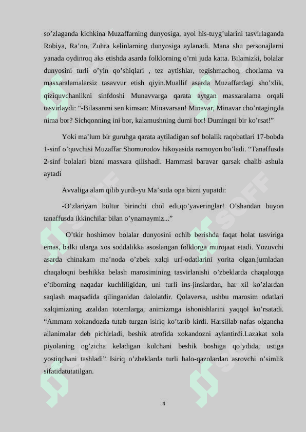 O’tkir Hoshimovning Ikki eshik orasi asari tahlili 4