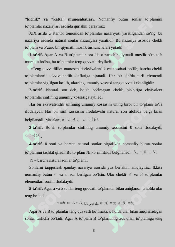 Haqiqiy sonlar toplarmi va uni tartiblash 6