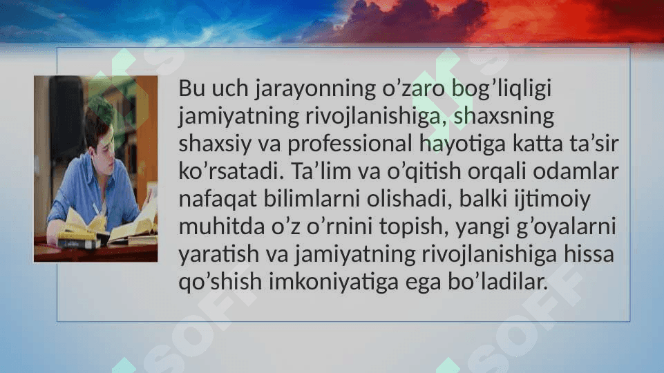O'qitish,ta'lim olish va bilish inson faoliyatining maxsus turi sifatida 4