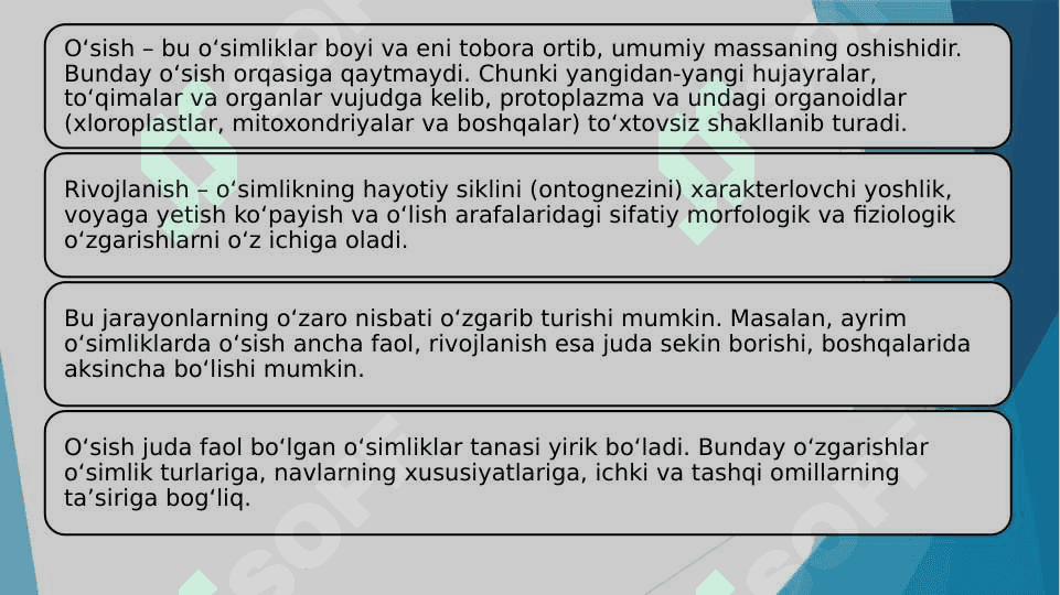 O'simliklar ontogenizining fiziologik tavsifi 3