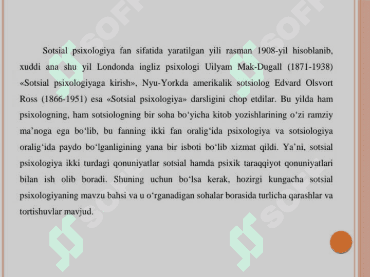 Sotsial psixologiyaga 
kirish 3