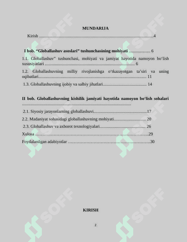 Globallashuv borasidagi ilmiy qarashlarning vujudga kelishi va rivojlanishi 2