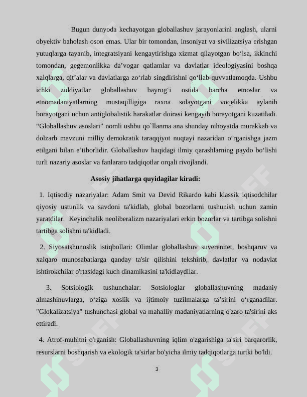Globallashuv borasidagi ilmiy qarashlarning vujudga kelishi va rivojlanishi 3